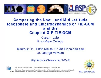 Comparing the Low -- and Mid Latitude  Ionosphere and Electrodynamics of TIE-GCM  and the  Coupled