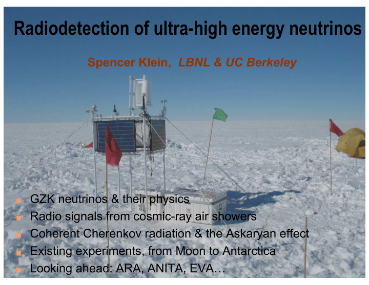 radiodetection of ultra high energy neutrinos