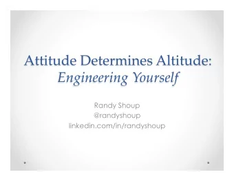 Engineering Yourself  Randy Shoup  @randyshoup  linkedin.com/in/randyshoup
