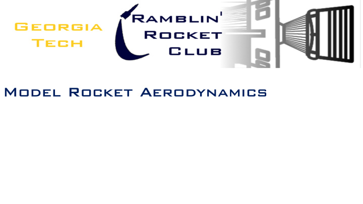 model rocket aerodynamics some terminology