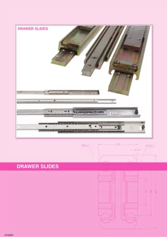 DRAWER SLIDES  2  0  1  2  0  5  0  1