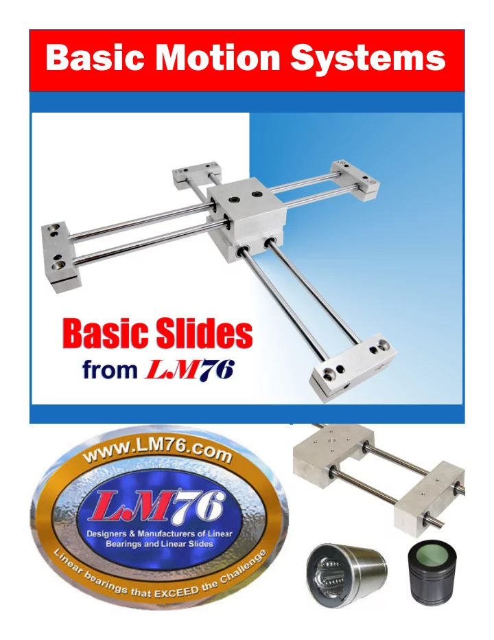 basic motion systems lm lm76