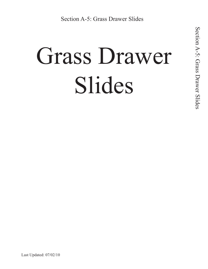 grass drawer slides