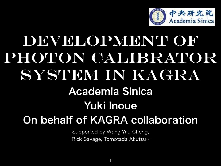development of photon calibrator system in kagra outline