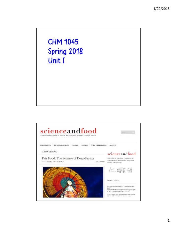 chm 1045 spring 2018 unit i