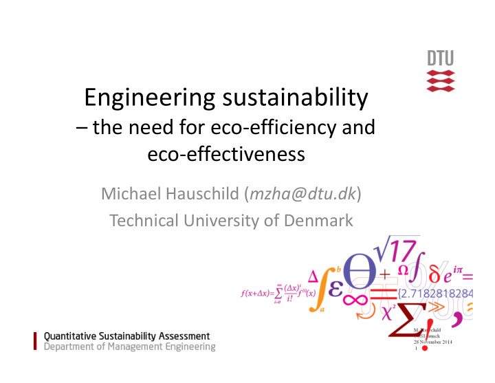 engineering sustainability
