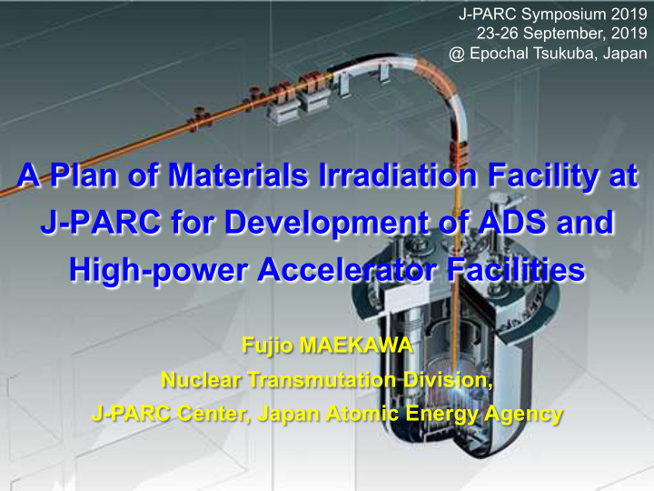a plan of materials irradiation facility at j parc for