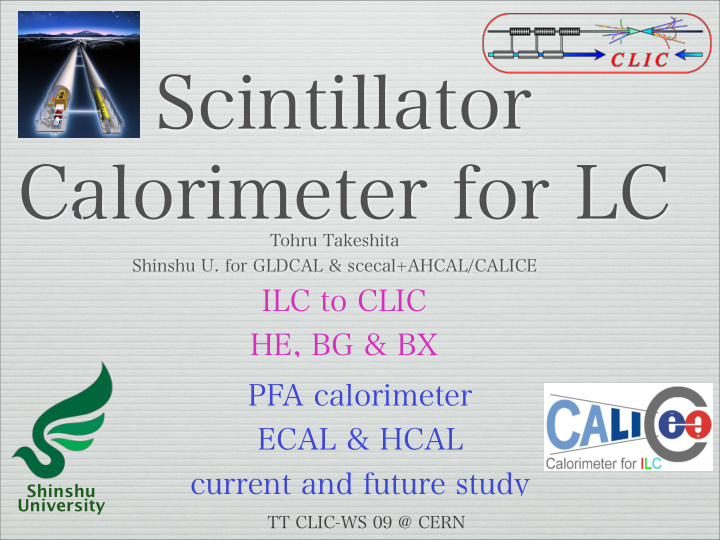 scintillator calorimeter for lc