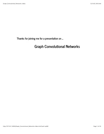Graph Convolutional Networks