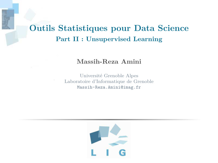 outils statistiques pour data science