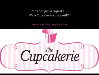 Its not just a cupcake  its a Cupcakerie cupcake!!!  W W W . T H E C U P C A K E R I