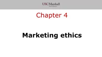 Chapter 4  Marketing ethics  Today  Conscious marketing  Ethical marketing decision  2