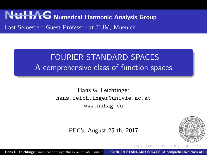 fourier standard spaces a comprehensive class of function