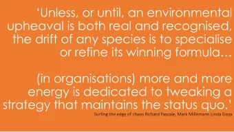 are four in individual leadership!  Making a Lasting Difference, Graeme Reekie  The risks involved