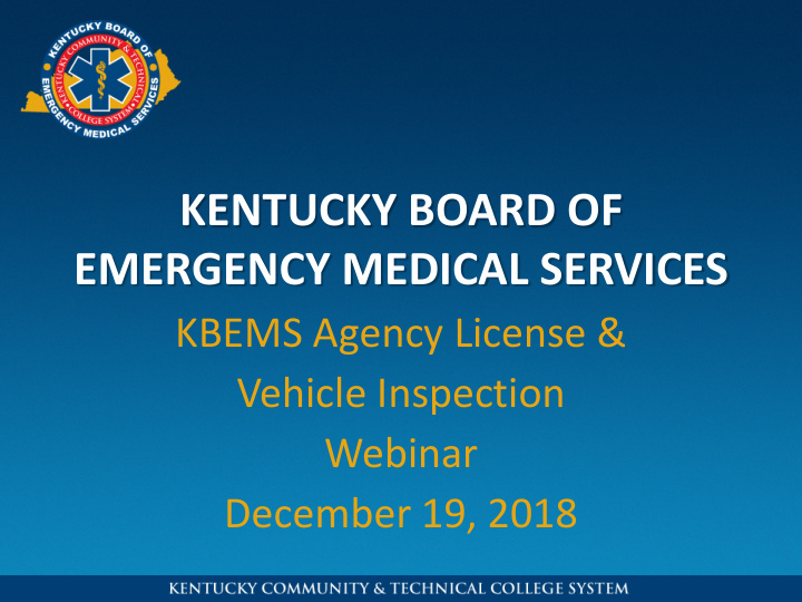 kentucky board of emergency medical services