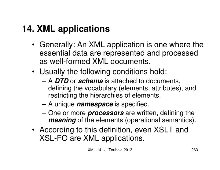 14 xml applications
