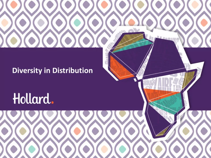 diversity in distribution bank accumulating account