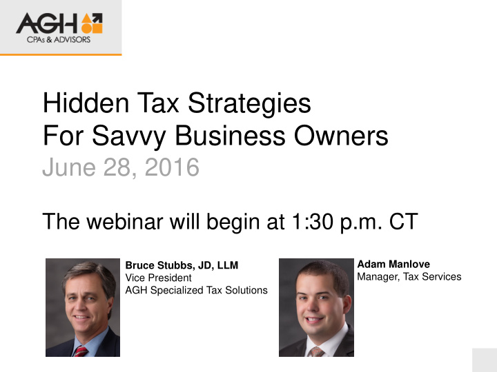 hidden tax strategies for savvy business owners