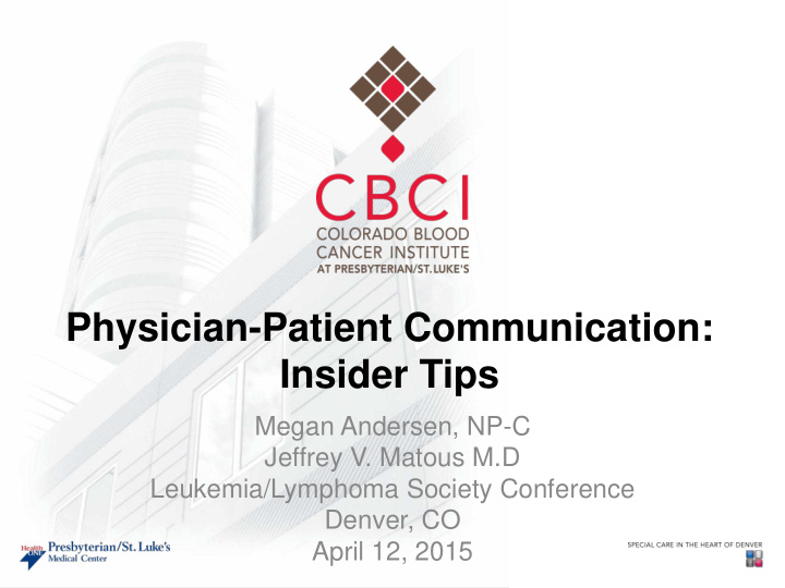 physician patient communication