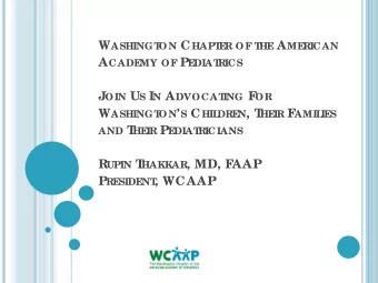 RICAN  E A CADE MY OF P E RICS  DIAT J OIN U S I N A DVOCAT ING F OR W ASHINGT ON  S C HIL N , T