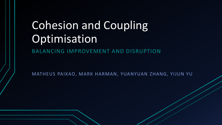cohesion and coupling