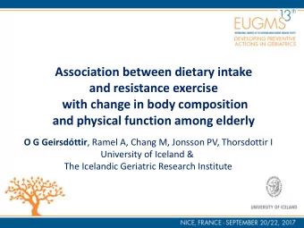 Association between dietary intake  and resistance exercise  with change in body composition  and