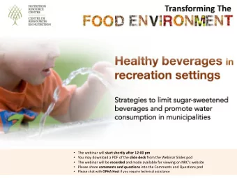 You may download a PDF of the slide deck from the Webinar Slides pod  The webinar will be