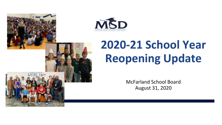 2020 21 school year reopening update