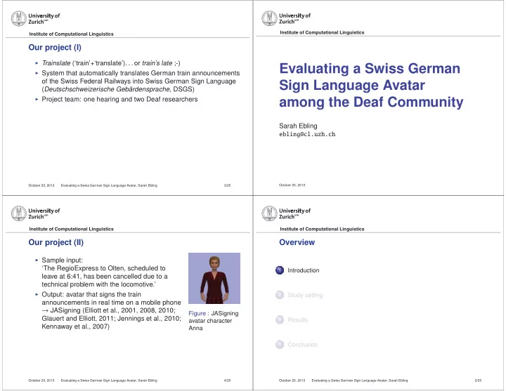 evaluating a swiss german
