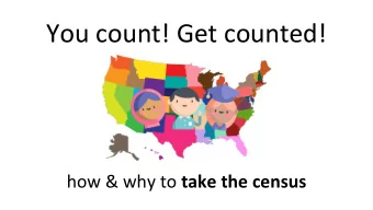 You count! Get counted! how &amp; why to take the census Hello! Im Zoe Gross, &amp; I work for