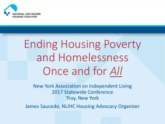 Ending Housing Poverty  and Homelessness Once and for All  New York Association on Independent