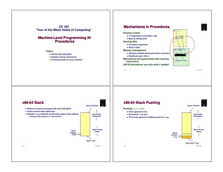 mechanisms in procedures mechanisms in procedures