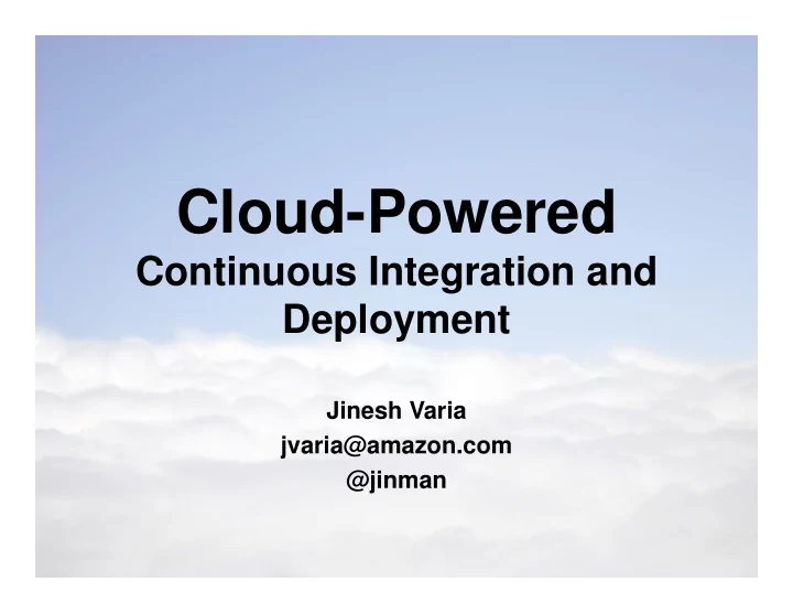 cloud powered