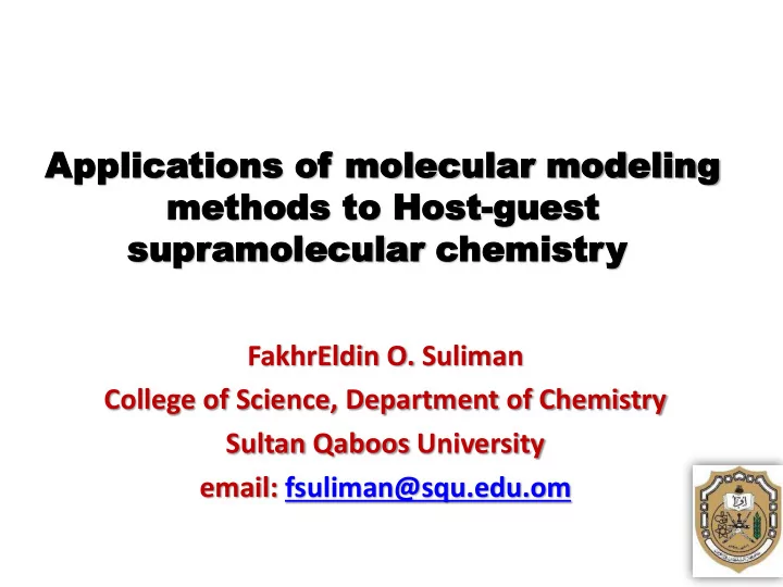 methods methods to to hos host gues guest t