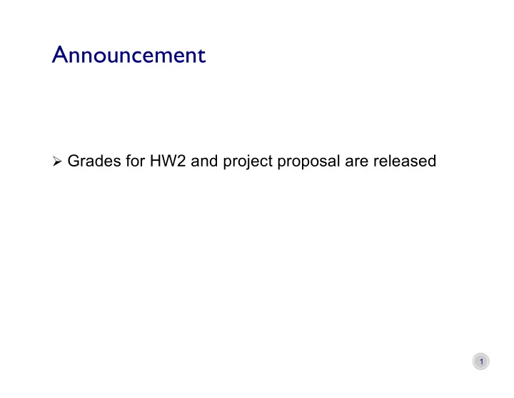 announcement
