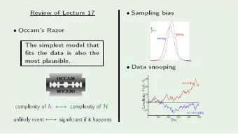 Hi  The  simplest  mo  del  that    P(x)  ts  the  data  is  also  the  testing