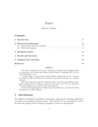 Report  Francesco Marino  Contents  1  Introduction  1  2  Theoretical backgroung  2  2.1