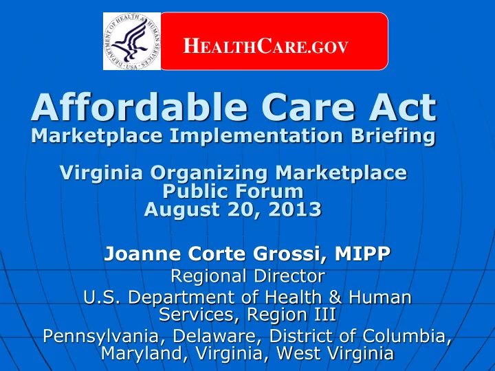 affordable care act