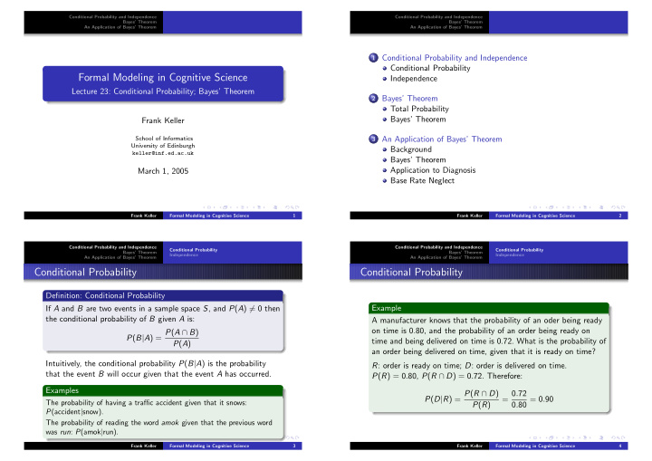 formal modeling in cognitive science