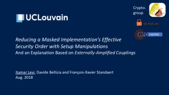 Reducing a Masked Implementations Effective  Security Order with Setup Manipulations And an