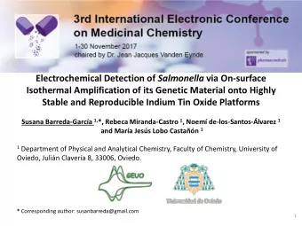 Stable and Reproducible Indium Tin Oxide Platforms Susana Barreda-Garca 1, *, Rebeca