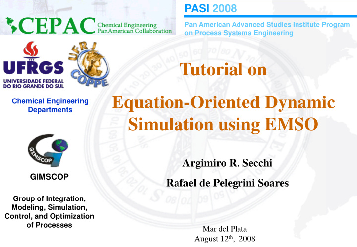 tutorial on equation oriented dynamic