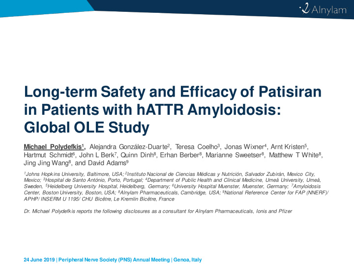 long term safety and efficacy of patisiran
