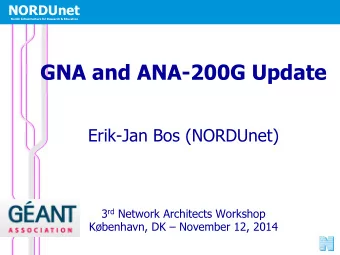 Global connectivity today  Nordic infrastructure for Research &amp; Education  NORDUnet  What is