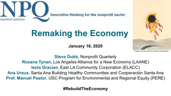 Remaking the Economy  January 16, 2020  image courtesy of artist Heather Goodwind Steve Dubb,