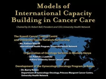 The$Kuwait$Cancer$Control$Centre$  and$$  University$Health$Network$  Partnership$  Kuwait  $