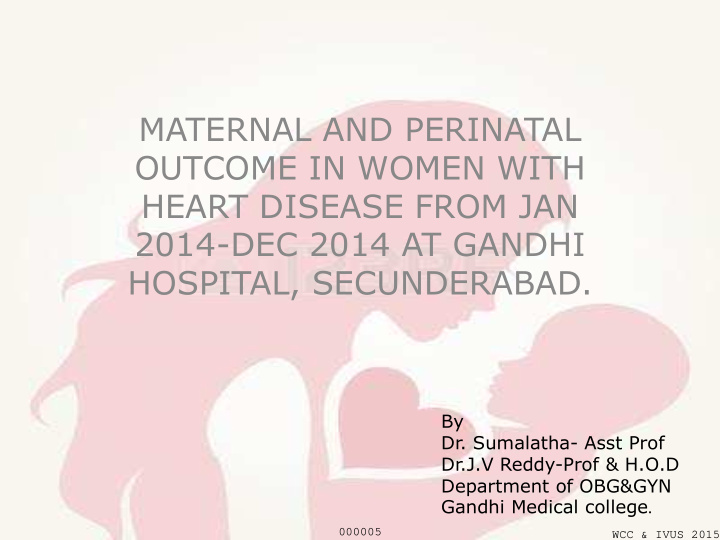 outcome in women with