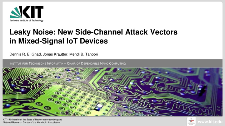 in mixed signal iot devices