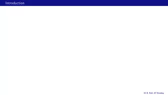 Introduction  M. B. Patil, IIT Bombay  Introduction * Real signals (e.g., a voltage measured with a