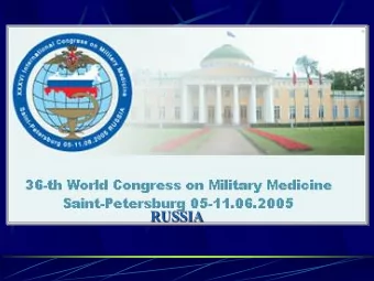 RUSSIA  Advan  Advanced  ced dia  diagnos  gnostic  tic methods  methods  and  and  Epidemiolog